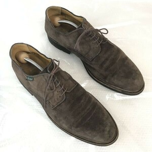 フランス製☆パラブーツ/PARABOOT☆スエード本革/グッドイヤー製法/プレーントゥ【9.5/28.0/茶/BROWN】ビジネス/dress shoes◇bJ-56