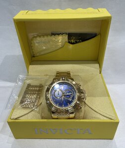 【6HT加12003C】1円スタート★INVICTA インビクタ★クロノグラフ★クオーツ★稼働★箱付き★