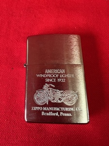 ZIPPO/ジッポー バイク 片面デザイン WIND PROOF LIGHTER SINCE 1932USA 中古保管品 