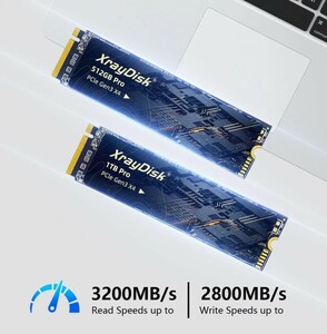 【新品】XrayDisk Pro 512GB m.2 nvme SSD 