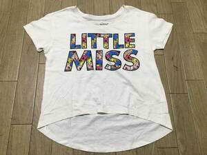 USED☆ Mr.Men Little Miss 白の半袖ロゴTシャツ8 130㎝