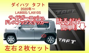 スカイブルー　ダイハツ　タフト　LA900S　LA910S　DAIHATSU　TAFT リアガーニッシュ　カッティングステッカー