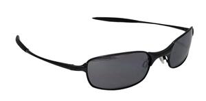 オークリー OAKLEY サングラス スクエアワイヤー 2.0 マットブラック 艶消し 黒 メタルフレーム 【中古】