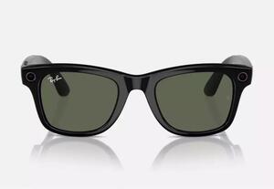 新品開封済 Ray-ban meta レイバン×メタ サングラス sunglass RW4006 Wayfarer G15グリーン シャイニーブラック メンズ ユニセックス