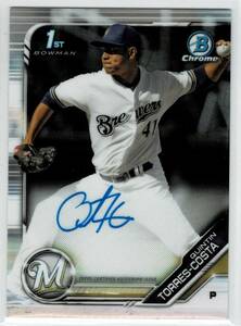 2019 Bowman Chrome Quintin Torres-Costa Auto