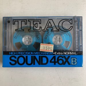 【未開封】 カセットテープ TEAC ティアック SOUND 46X B ノーマルポジション TYPE I Extra NORMAL ブルー オープンリール型 ☆