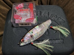 ★Megabass★i-BRAKE 160 ABALONE メガバス アイブレイク アバロン AB GHOST SHAD 美中古品 スペアパーツ付 Length 160mm Weight 1.1/4oz 