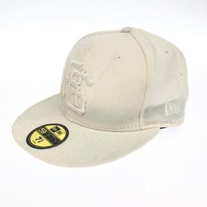 新品同様◆THE NORTH FACE ザノースフェイス RTGニューエラコラボ キャップ ◆ ホワイト ウール 59FIFTY ユニセックス 帽子 服飾小物