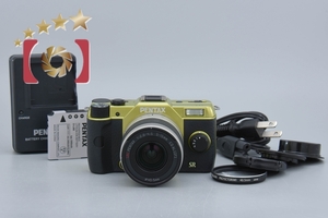 【中古】PENTAX ペンタックス Q7 ズームレンズキット イエローグリーン