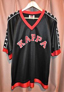 Kappa (カッパ) 90s 半袖トラックジャケット シャツ XL 【レア,プルオーバー,ウエア,肩ラインロゴ,ビッグロゴ,hiphop,スポーツ】