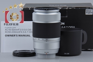 【中古】FUJIFILM 富士フイルム XC 50-230mm f/4.5-6.7 OIS II シルバー 元箱付き