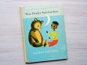 ★ドイツ/ヴィンテージ絵本/クマのぬいぐるみとお人形のお話/ポーランド発行★1961年/ドイツ語/洋書絵本/古本★