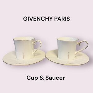 GIVENCHY PARIS ジバンシー カップ&ソ―サ― セット 2客