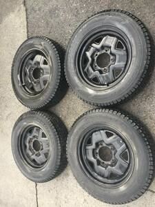 ◆AS224-6◆スズキ純正◆スチ－ルホイ－ル◆16×5J+48◆5H139.7◆GOODYEAR◆175/80R16◆4本セット◆中古品◆