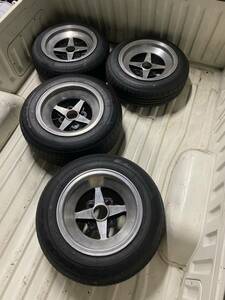 ワーク エクイップ　当時モノ　13インチ　Fタイヤ新品　7J(オフセット-5) 6.5J(オフセット＋2) サニトラ AE86等にも