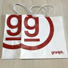 graniph グラニフ ショップ袋 紙袋 ショッパー