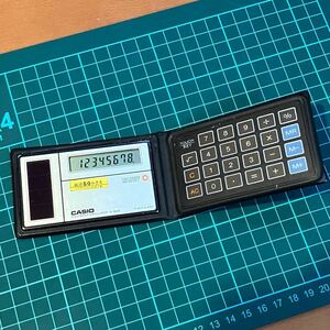 CASIO　カシオ電卓　　SL-80　（カード・名刺サイズ）　　昭和レトロ　希少　レア　動作確認済み