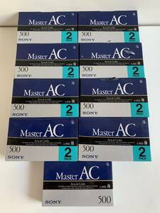 ⑪u173◆SONY ソニー◆記録媒体 ベータテープ ビデオテープ カセットデッキ Master AC 500 2L-500MAC 2Pack×8 L-500MAC×1 計9点セット