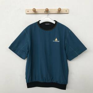 le coq sportif GOLF COLLECTION ルコック ゴルフ メンズ 裏メッシュ 半袖ナイロンプルオーバー ロゴ刺繍入り 美品 size M