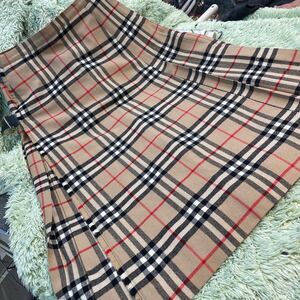 BURBERRY スカート チェック柄　 ウール　美品　レトロ　バーバリー　