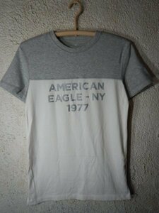 to6337　AMERICAN EAGLE　アメリカン　イーグル　半袖　切り替え　デザイン　tシャツ　人気　送料格安