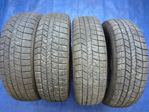 １５５/６５R１３　ダンロップ　ウインターマックス０３　２０２０年製　バリ溝　４本