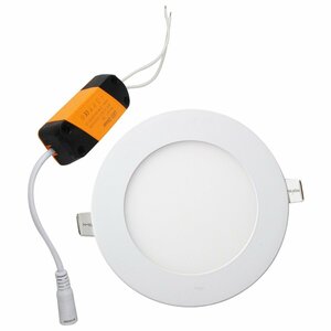 【新品即納】超薄型 LED パネル 9ｗ 12V/24V 照明 6500K ルームランプ 薄型照明 天井 LED照明 パネル照明 キャンピングカー 船 電気