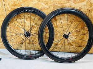 ZIPP 303 FIRECREST 前後セット 11s シマノフリー チューブラー リムブレーキ タイヤ付 コンチ ゲータースキン TU ジップ カーボン carbon