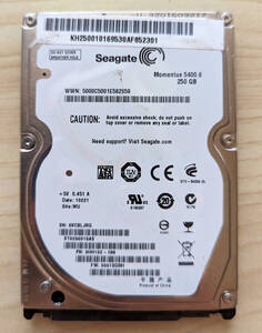 SEAGATE ST9250315AS 250GB,SATA,2.5インチ ワケアリ品