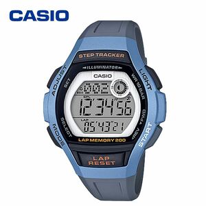 CASIO カシオ LWS-2000H-2A スカイブルー 青 レディース 歩数計 STEP TRACKER ランニング スポーツ 防水 軽量 デジタル 女性 子供 腕時計