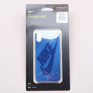 送料無料 定価2700円 NIKE ナイキ iPhoneX ケース GRAPHIC SWOOSH シグナルブルー/ジムブルー