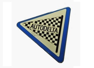 アルファロメオ エンブレム AUTODELTA ENAMEL オートデルタ エナメル BADGE バッジ 穴あけ不要 梱包サイズ60