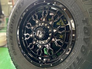 120/150プラド FJ サーフ パジェロ タイヤホイールセット オープンカントリー AT3 265/65R17 or 265/70R17 or 285/70R17 PreDator 1台分