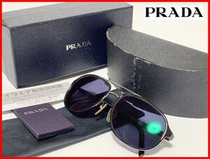 即決 PRADA プラダ サングラス 箱・ケース付 度入り レディース メンズ D6