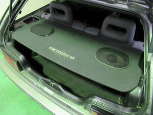 DEEPSRACING★EF9シビックSiRホンダ純正リアーセンターシェルフ carrozzeria スピーカー付き★検)EF1 EF2 EF3 Si ZC B16A ホンダアクセス 