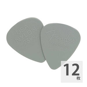 フェンダー ギターピック 12枚 セット 0.73mm 351 Shape Nylon Gray Fender