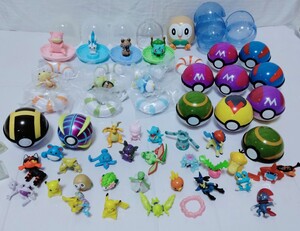 　大量 ポケットモンスター フィギュア ガチャガチャ ゲットコレクション ジェムシリーズ 浮き輪 セット ポケモン フシギダネ イワンコ