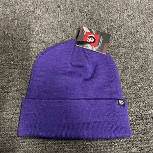 686 シックスエイトシックス　ニットキャップ ビーニー ニット帽 Beanie スタンダード　ロールアップビーニー　パープル