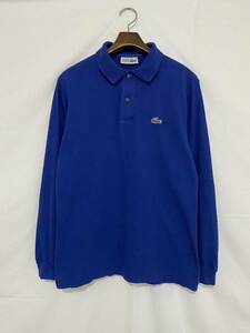 70s 80s ヴィンテージ CHEMISE LACOSTE シュミーズ ラコステ フランス製 フレラコ ポロシャツ 3 フレンチ ブルー 長袖 ロングスリーブ