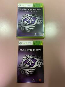 国内本体起動確認済 Xbox360★セインツロウ ザ・サード 海外版★used☆Saints Row The Third ☆