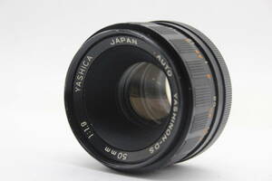 【返品保証】 ヤシカ Yashica Auto Yashinon-DS 50mm F1.9 M42マウント レンズ s7266