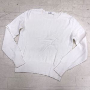 1627◎ ⑥ BEAUTY&YOUTH UNITED ARROWS ユナイテッドアローズ トップス ニット セーター 長袖 無地 カジュアル ホワイト レディース