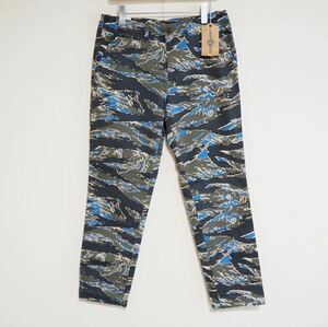 4-T 未使用 KIFFE キッフェ TIGER CAMOUFLAGE PANTS タイガー カモフラージュ パンツ 32 迷彩 カモフラ ミリタリー