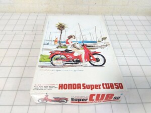 732■1/12　ホンダ　スーパーカブ50 赤カブ　HONDA Super CUB 50　バンダイ　プラモデル　未組立ジャンク現状品