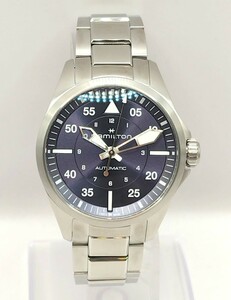 最終価格【未使用品】HAMILTON ハミルトン H76215140 カーキ アビエーション パイロット オート 36mm 自動巻き 青文字盤 10気圧防水 メンズ