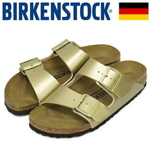 BIRKENSTOCK (ビルケンシュトック) 1016111 ARIZONA アリゾナ ビルコフローサンダル GOLD ナロー幅 BI326 36-約23.0cm