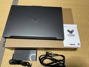 美品　ゲーミングノート　ASUS TUF Gaming A17 FA707XI Ryzen 9 7940HS 16GB/512GB 17.3インチ フルHD　144Hz RTX 4070