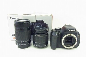 Y176-S28C-145 CANON キャノン EOS KISS X5 / ダブルレンズ デジタル一眼カメラ 現状品③