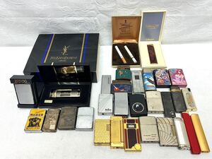 1円〜 ライター ZIPPO ジッポ YSL イブサンローラン マルボロ オイルライター ガスライター 喫煙具 グッズ 煙草 箱付き まとめて レトロ