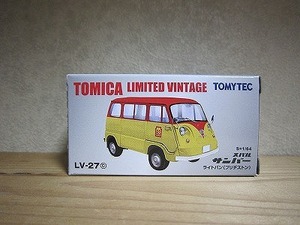 805 絶版 希少 TOMYTEC TOMICA LIMITED VINTAGE ＬＶ-27ｃ スバル サンバー ライトバン ブリジストン